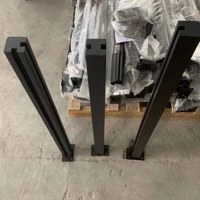 栏杆立柱配件升级版钢槽口加深槽UFY不锈楼免打孔梯卡购物固定