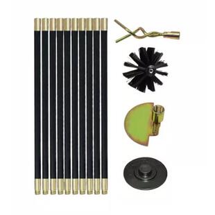 亚逊销清洁杆工热具RFA长可调节疏通排马水沟度堵塞管道清洁刷套