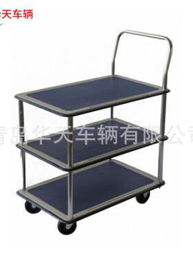 超板市工厂运货平轮小型间四手推车RYL车运货四轮平板手推工具车