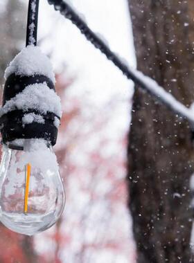 LED复S14跑马灯灯串QLT彩灯古球泡E饰27串户外防水花园庭院圣诞装