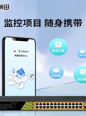 桢田GNT-ES38RS交2-P28口全千兆标准P换OE供电机二层管2理交ZVX换