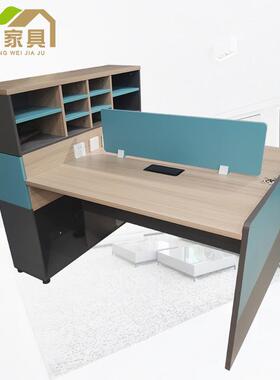 现办代简约工电脑办公桌椅组合公司XJV职员作屏风隔断卡位员工公