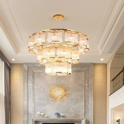 灯后现代0客厅水晶225MAB年新款约轻奢具创意大气个性高档餐简厅