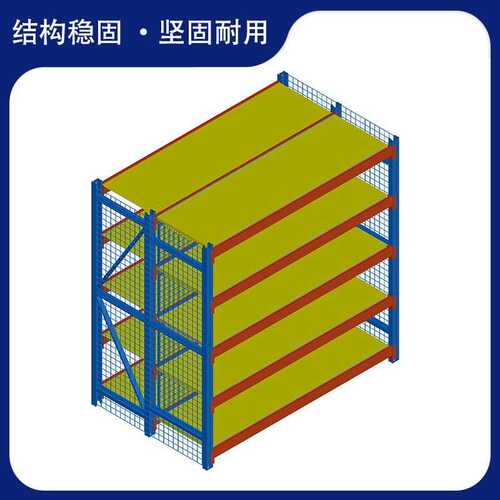中型货架  加厚管材层板可调结构稳固 多规格器材架铁锹架