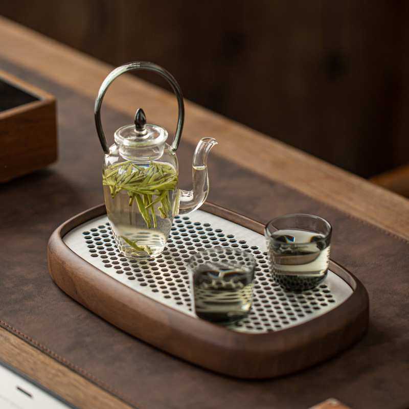 中式胡桃木茶盘家用储水茶台合金沥水茶杯茶壶托盘功夫茶具干泡盘,模玩/动漫/周边/娃圈三坑/桌游,模型制作工具/辅料耗材,淘宝优惠券,粉丝福利购,淘宝优惠卷