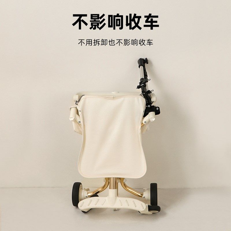 丸丫口袋车遮阳伞小虎子配件雨伞支架婴儿推车遮阳棚宝宝防晒加大