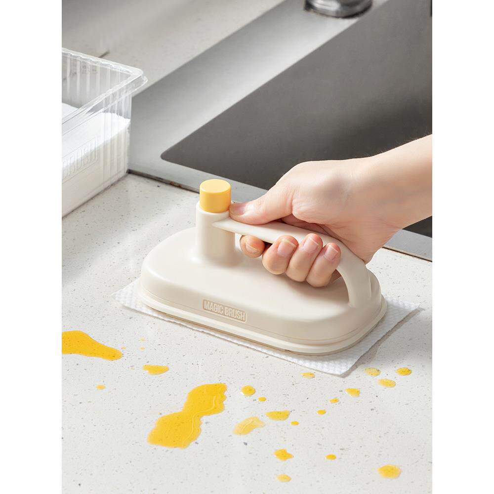 魔术擦厨房去油污带手柄灶台刷懒人一次性抹布清洁刷免洗不脏手