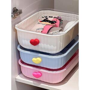 采购产品内衣收纳盒，内衣袜子三合一大容量有盖防尘收纳盒，抽屉