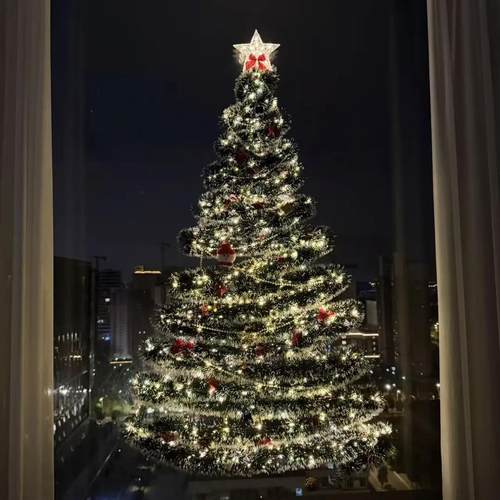 【雯雯】圣诞节客厅落地窗diy圣诞树挂件道具圣诞WJ