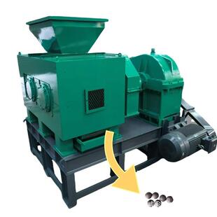 矾土冶炼压球机耐火材料制球机对辊粉渣矿渣成型机