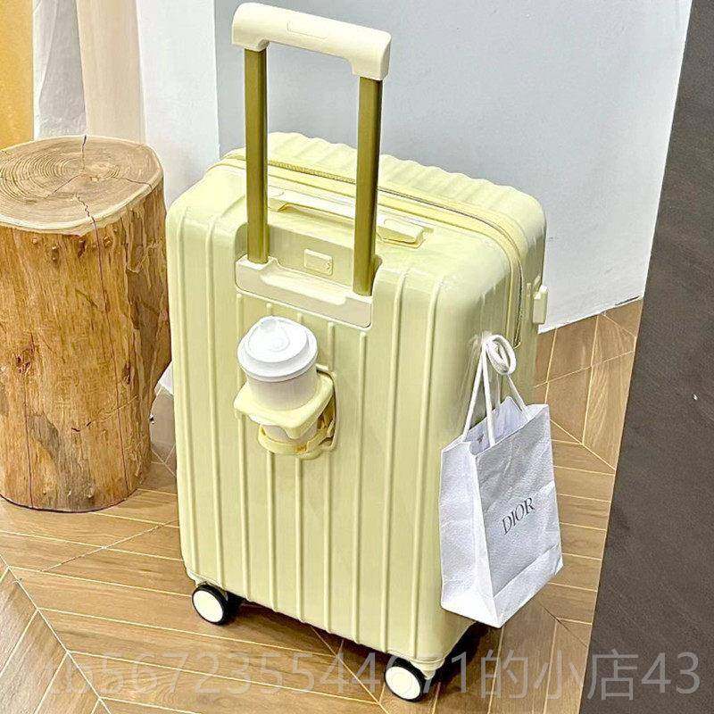 高档出口外贸日本行李女20多功能登机密码拉炼杆音箱24静万向箱轮