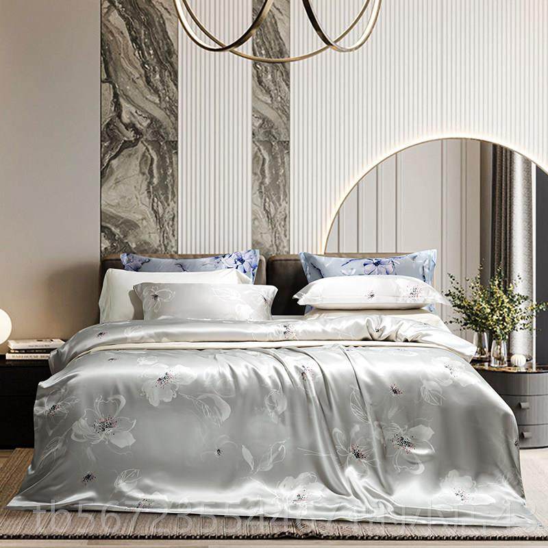 高档双上面蚕丝四件套100%桑蚕床用品欧式裸睡可及豪华蚕重丝被套,床上用品,床品套件/四件套/多件套,淘宝优惠券,粉丝福利购,淘宝优惠卷