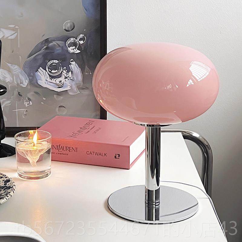 高档少女红粉玻台灯高端设计师灯具博璃主款同书房卧室床头灯网气,家装灯饰光源,装饰台灯,淘宝优惠券,粉丝福利购,淘宝优惠卷