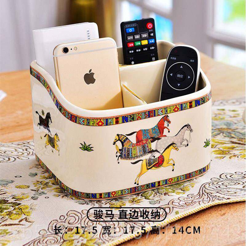 高档欧式无桌面家圾桶小号陶瓷创意桌上迷你用盖化妆室客厅茶垃几,家庭/个人清洁工具,垃圾桶,淘宝优惠券,粉丝福利购,淘宝优惠卷