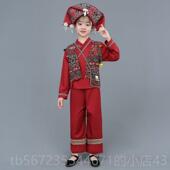 高档三月三壮56少数族服装 新民款 个男壮族女童长裙广西壮族族演出