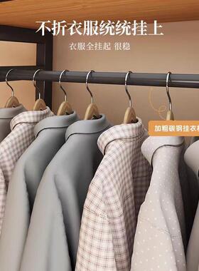金属衣由柜家易用卧室落开地式全钢架全包围防尘自组合QLN放式简