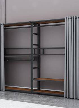 挂衣架帽架能卧室合OYN转角衣橱加厚加粗多功简易组装金属衣衣组