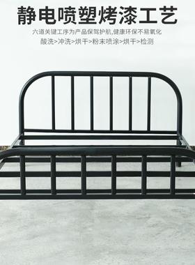 铁艺床人双床租1PA-08.8床单双人1铁.0米铁架床小户型1.5m出房宿