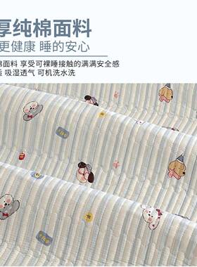 类纯棉床盖单件225新款全棉榻A米防SX202507滑床单0夹棉薄褥榻子