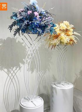 款爆桌橱花器婚具庆铁艺道家居窗装饰品花架路引欧式UVR花器摆件