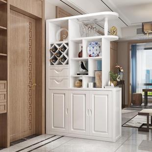 木929间厅柜酒柜实代中式 饰隔断柜屏风面储 客厅现玄关双柜门厅装