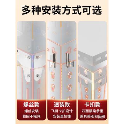 角轻型板钢层仓库货架货子多层置物架角铁自由架组合DXD层板安装