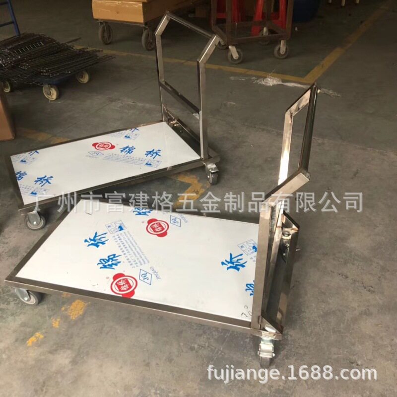 商用不锈钢特大号组装餐车酒店宴会车饭店上餐车上菜车酒席送菜车