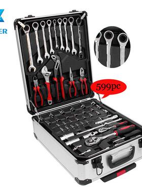 工厂直销599套件拉箱工具组装599PCS工具合杆带双开MWJ棘轮扳手