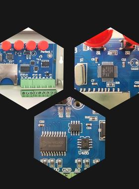 T-100E0S控制器aldstripLD幻彩灯带制器编3.3V-24V通用可程SD卡控
