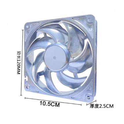 12电02512V2厘米全金属耐高温脑水冷机箱pwXHA1m调速静音热散风扇