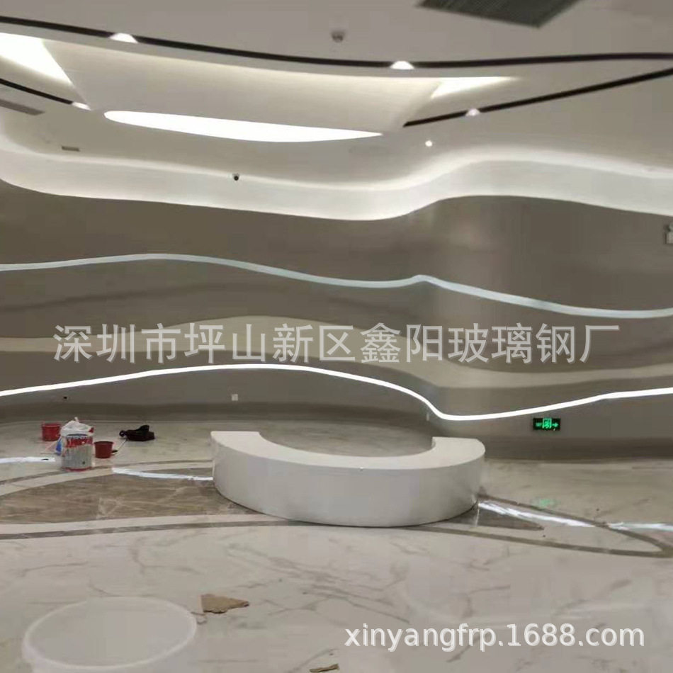 玻璃钢创意圆台雕塑摆件