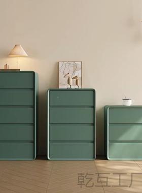 奶油风柜实三四五客斗柜厅抽屉DLH木柜储物卧室简约现代收纳柜床