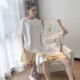 情侣套装 2020年新款 青少年纯棉女薄款 睡衣男夏天薄款 加大码 家居服