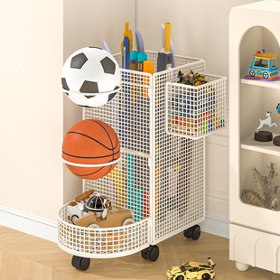 儿童玩具收纳箱高颜值客厅长枪剑整理神器大容量收纳筐家用带轮