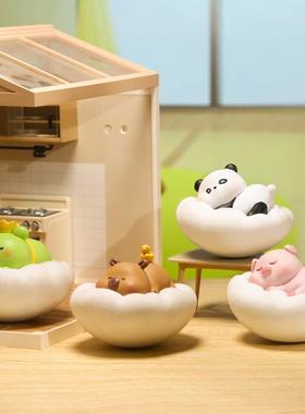 萌宠可爱云朵乐园摇摇摆件家居办公室解压公仔汽车装饰品摆件