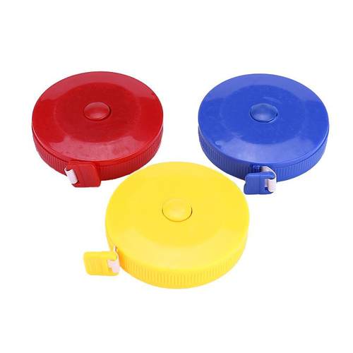 多用途塑料皮尺量 市尺 伸缩便携式米尺 自动伸缩型卷尺 服装辅料