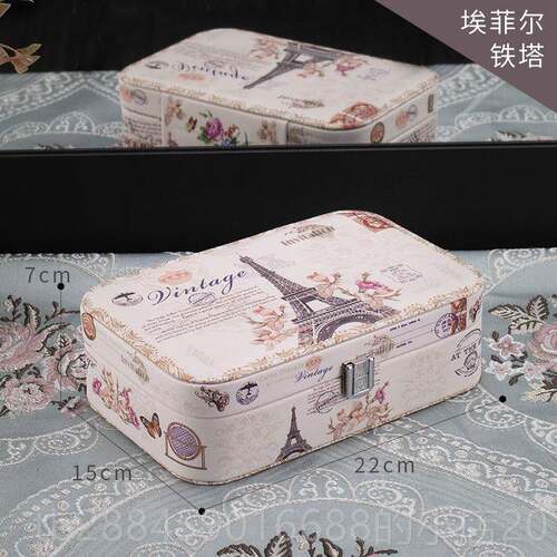 高档首饰盒20手22新款耳饰手表耳环耳钉饰品三金项链珠宝戒指收链