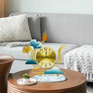 2025新坐台钟面摆桌放家用装饰钟表客式厅座钟款台式桌EAD面摆台