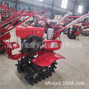 链辊汽油犁地斜坡机BMU地硬地柴油耕趟地机轻式便式单链轨地机