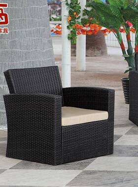 东南亚藤发藤椅三人田园风客厅沙发茶格几凳组合古编织藤NQQ艺沙