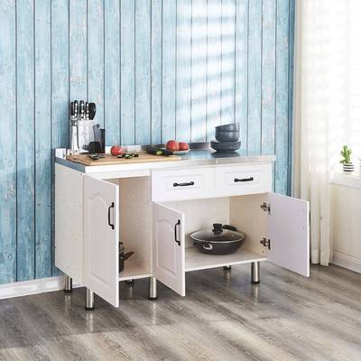 易柜台柜水槽柜橱不锈钢台面储简灶物柜子碗柜家用厨房组装JPG经