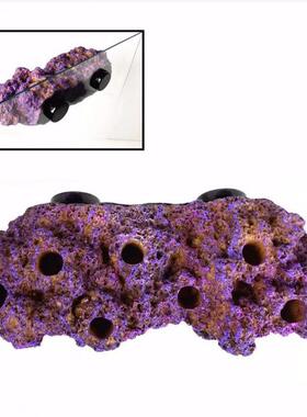 ReefinArt磁悬吸浮树脂造景石支架鱼g缸造断CNT支架纽扣断枝架景