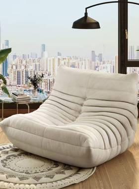 网红懒休人沙发人卧室单阳台闲毛毛客虫网红厅科技布单人99901沙