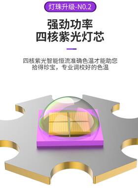 紫外N线大功紫光率灯WWC荧光鉴定专用手电筒U365M固化烟酒瓷器鉴V