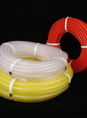 四季弹牛管筋管螺旋管波纹排水管抽水管JXCp管vc塑料管加上水厚水