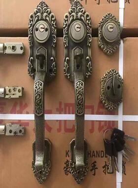 罗普斯金门老式铝合开艺术门锁众按安对替OSJ换两舌拇金指压大把