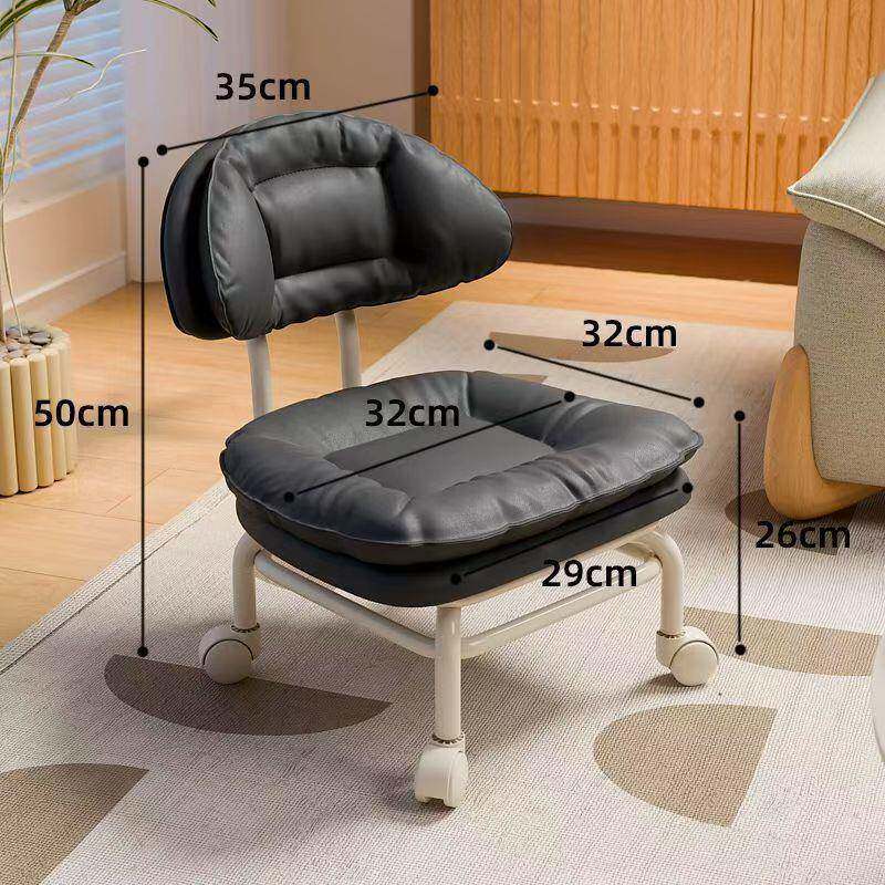 万向轮小凳书桌用椅子家用TXH滑轮子舒适久子梳妆凳台化坐妆凳圆