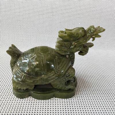 玉龙龟CFP长寿龙龟头龟桌旺财南龟客厅办公摆件