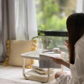 免安米装 飘窗几小桌子创意式 阳台茶桌小茶奶油风日榻榻矮VRX桌炕