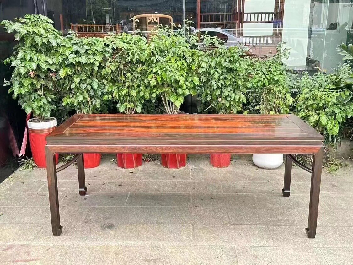 老挝大红酸枝交趾黄檀画案平头案供桌玄关案条案电脑桌清式明式